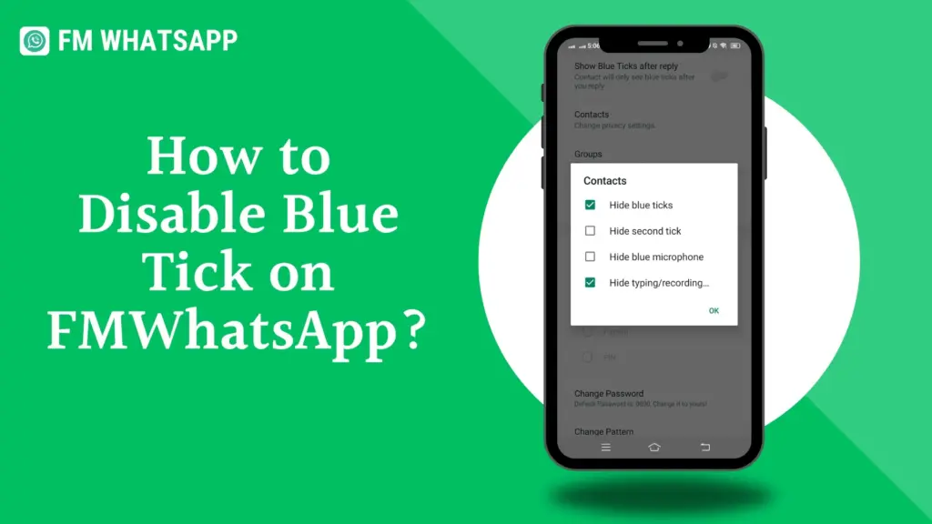 how to disable blue tick in fm whatsapp with image