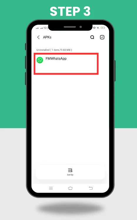 FM WhatsApp APK step 3 of download and installation process of fm whatsapp